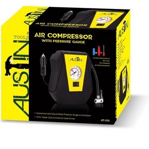 NWT Austin Air Compressor w/Pressure Gauge